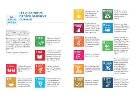edd odd|17 Objectifs de développement durable .